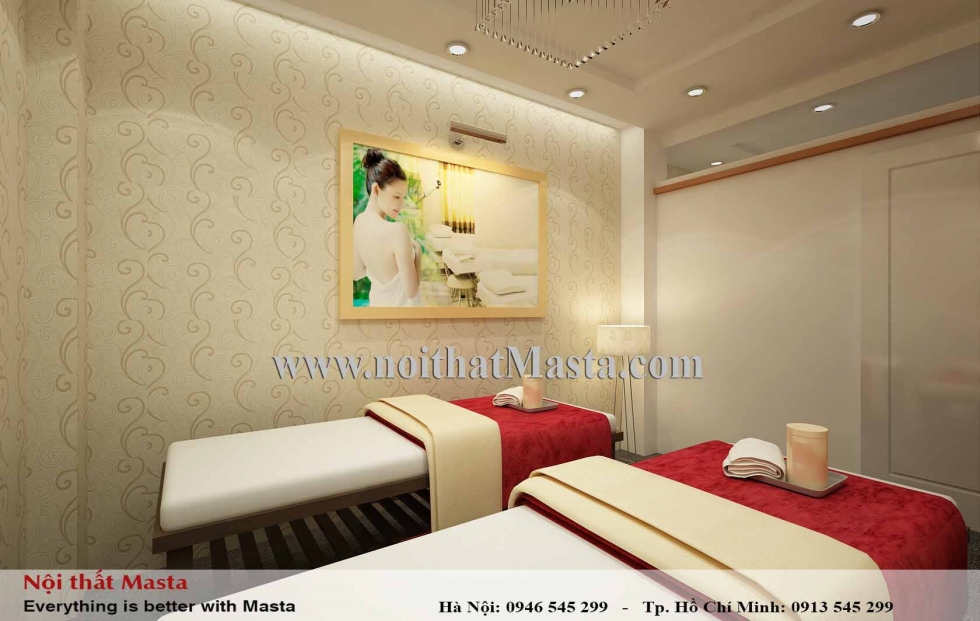 thiet ke phong spa tai nha
